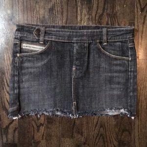 Citizens of Humanity Short Skirt Black Denim Sz 27